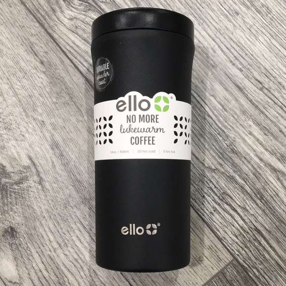 Black ello vacuum insulated Travel mug - Picture 2 of 11